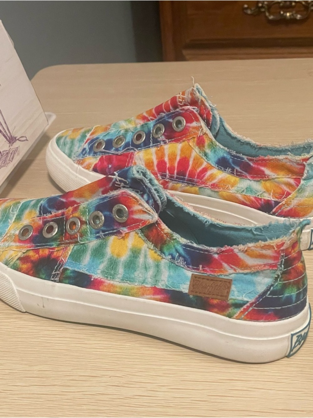 Blowfish Malibu Rainbow Tie-Dye Slip-On Sneakers - Multi - Picture 6 of 10